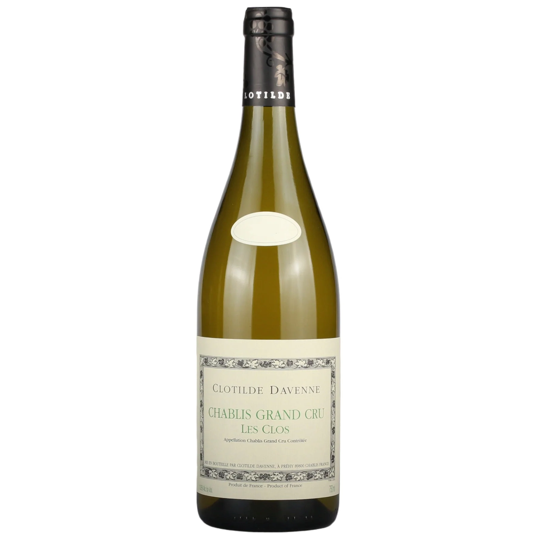 2018 Domaine Clotilde Davenne Chablis Grand Cru Les Clos