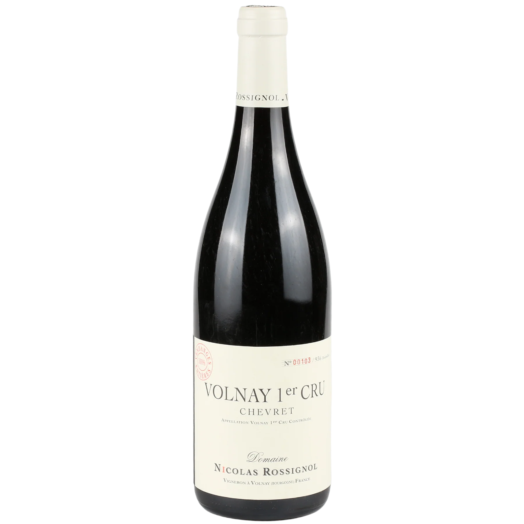 2011 Domaine Nicolas Rossignol Volnay 1er Cru Chevret 100% Whole Clusters